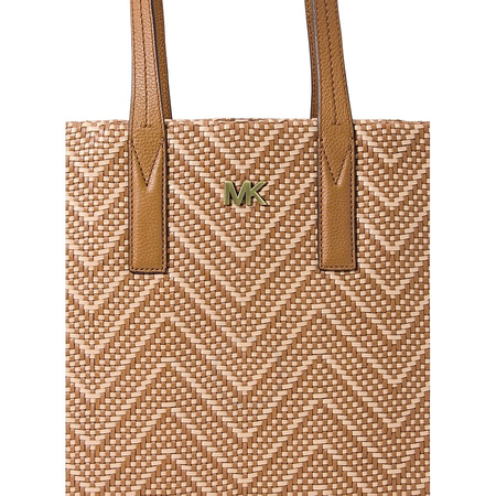 Michael Kors Junie Chevron Medium Tote-Acorn/Butternut 30H8BX5T2U-211