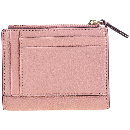 Michael Kors Ladies Continental Wallet Mercer Beige/Rose Medium Snap Billfold 32F8TF6F2T-968