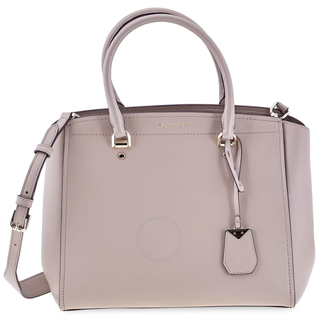 Michael Kors Ladies Large Satchel Bag- Benning Truffle 30T8TN4S3L-208