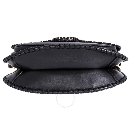 Michael Kors Lillie Medium Leather Messenger Bag- Black 30F8G0LM6O-001