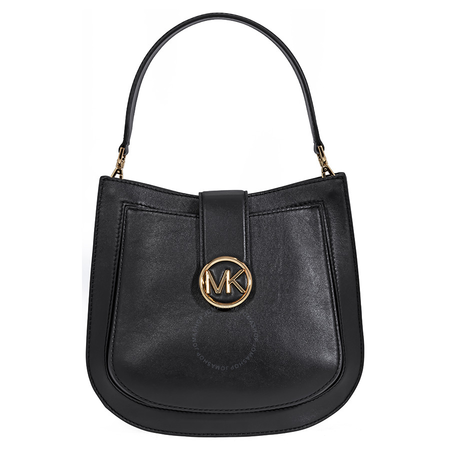 Michael Kors Lillie Medium Leather Shoulder Bag- Black 30F8G0LM2T-001