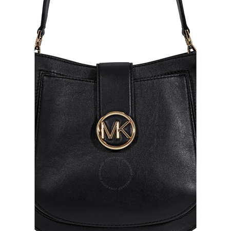 Michael Kors Lillie Medium Leather Shoulder Bag- Black 30F8G0LM2T-001