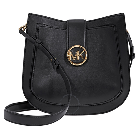 Michael Kors Lillie Medium Leather Shoulder Bag- Black 30F8G0LM2T-001