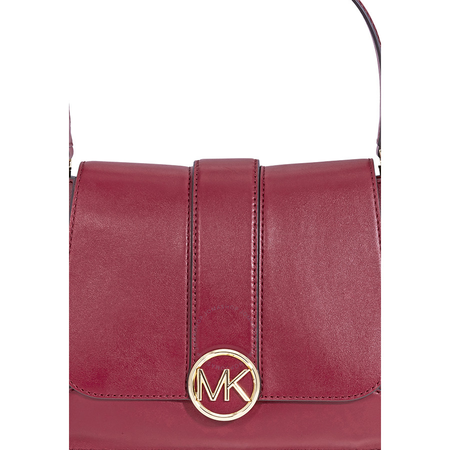 Michael Kors Lillie Medium Leather Shoulder Bag- Oxblood 30F8G0LF2T-550