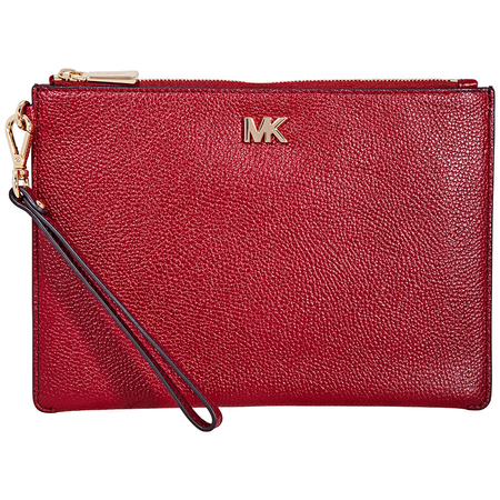 Michael Kors Medium Leather Pouch- Maroon 32S8GF9P2L-550