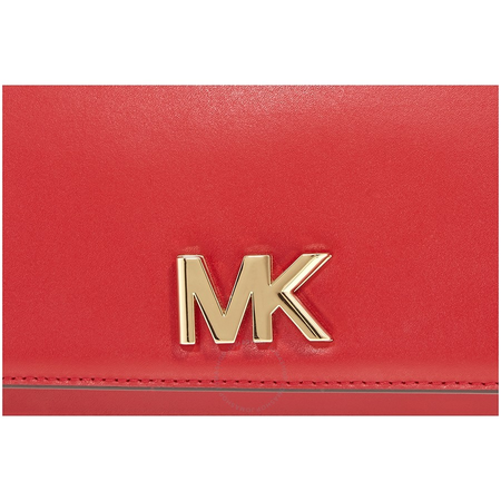 Michael Kors Mott Leather Crossbody Bag in Bright Red 30T7GOXL7L-204