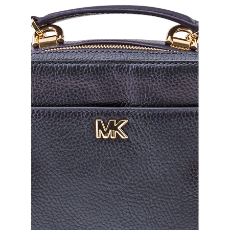 Michael Kors Mott Mini Pebbled Leather Crossbody Bag- Dark Blue 32T8GF5C0L-414
