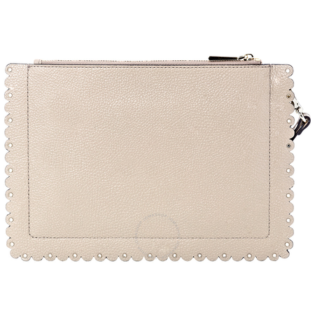 Michael Kors Pebbled Leather Medium Pouch- Truffle 32T8TF9P0T-208