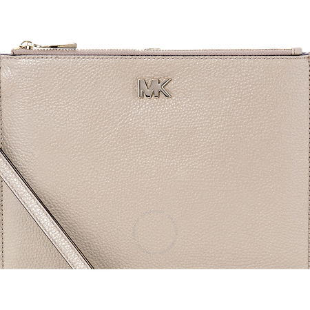 Michael Kors Pebbled Leather Medium Pouch- Truffle 32T8TF9P0T-208