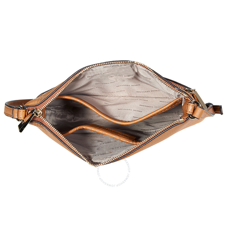 Michael Kors Riley Small Pebbled Leather Messenger Bag- Acron 32S5GRLC1L-203