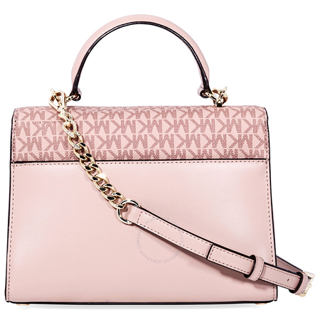 Michael Kors Sloan Leather Medium Satchel - Pink/Multi 30F8TSLS2V-982