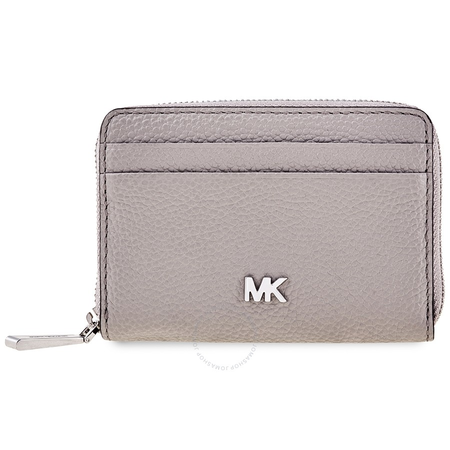 Michael Kors Small Mercer Pebbled Leather Wallet Grey Pearl 32T8SF6Z1L-081