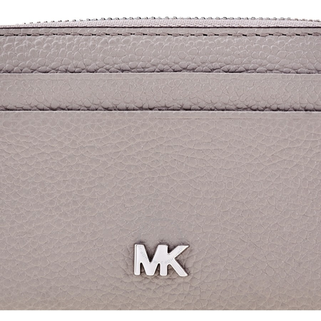 Michael Kors Small Mercer Pebbled Leather Wallet Grey Pearl 32T8SF6Z1L-081