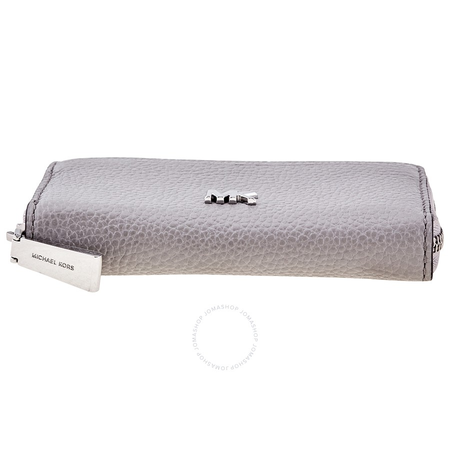 Michael Kors Small Mercer Pebbled Leather Wallet Grey Pearl 32T8SF6Z1L-081