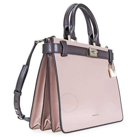 Michael Kors Tatiana Medium Leather Satchel-Pink/Purple 30F8TT0S2T-938