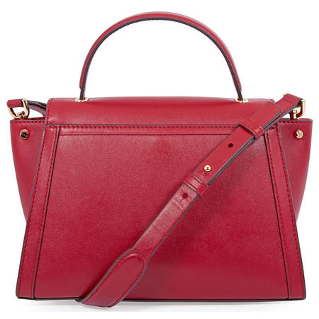 Michael Kors Whitney Medium Leather Satchel-  Maroon 30T8GXIS2L-550