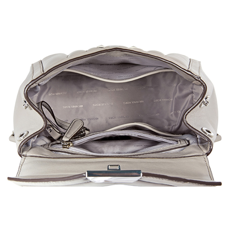 Michael Kors Whitney Quilted Leather Backpack- Pearl Grey 30F8SXIB2T-081