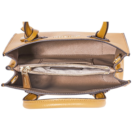 Michael Kors Open Box -  Mercer Pebbled Leather Crossbody Bag- Marigold 30F6GM9M2L-706