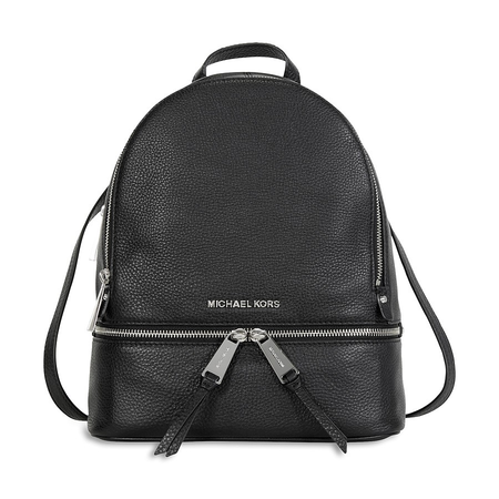 Michael Kors Open Box -  Rhea Leather Backpack - Black 30S5SEZB1L-001