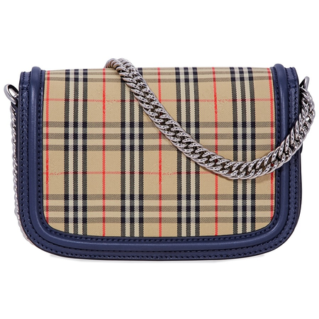 Burberry 1983 Check Link Bag- Ink Blue 4078228