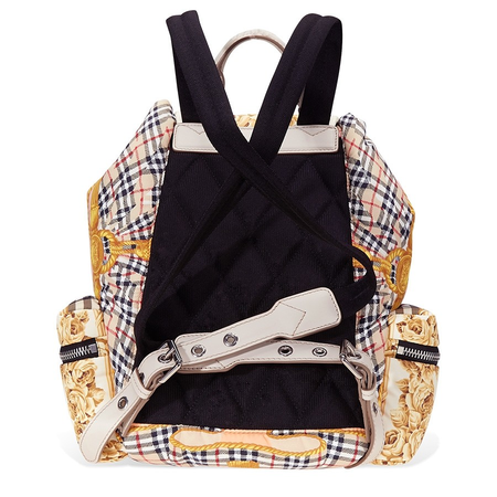 Burberry Archive Scarf Print Medium Rucksack- Stone 4078769