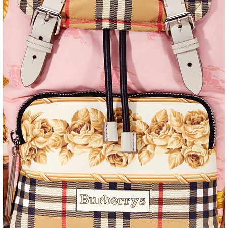 Burberry Archive Scarf Print Medium Rucksack- Stone 4078769