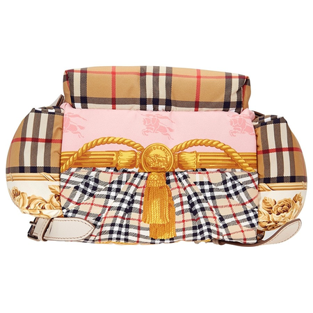 Burberry Archive Scarf Print Medium Rucksack- Stone 4078769