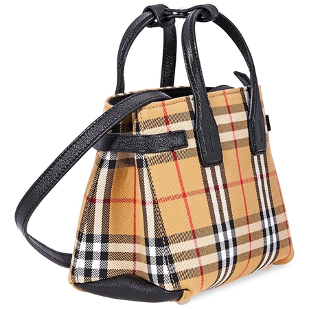 Burberry Baby Banner Vintage Check Crossbody Bag- Black 4079964