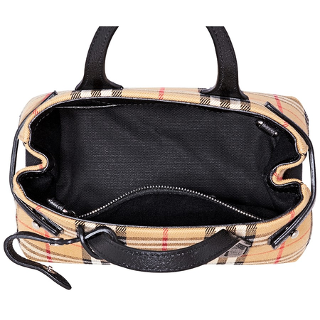 Burberry Baby Banner Vintage Check Crossbody Bag- Black 4079964