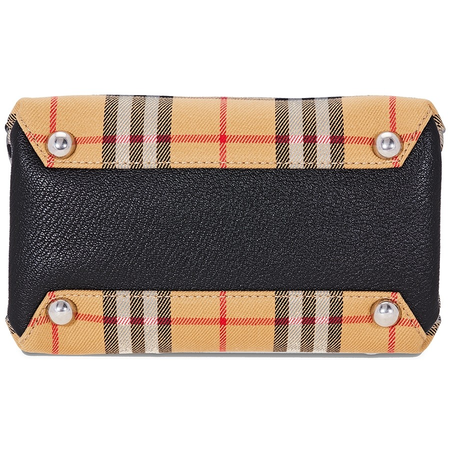 Burberry Baby Banner Vintage Check Crossbody Bag- Black 4079964
