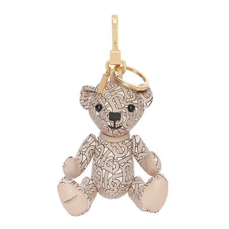 Burberry Ladies Thomas Bear Charm Keyring in Monogram Print Leather 8012121