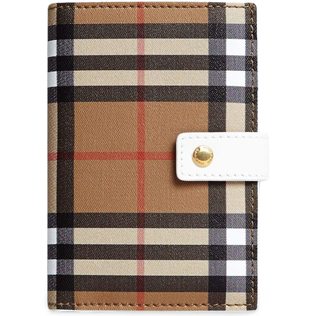 Burberry Ladies Vintage Check and Leather Folding Wallet 4073436