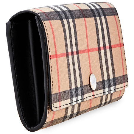 Burberry Ladies Vintage Check E-canvas Continental Wallet 8015116