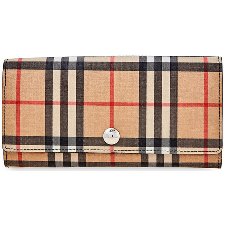 Burberry Ladies Vintage Check E-canvas Continental Wallet 8015116