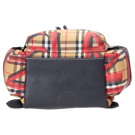 Burberry Medium Graffitied Medium Rucksack- Antique Yellow/ Red 4075836