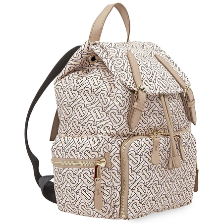 Burberry Medium Rucksack in Monogram Print Nylon- Blush 8011639