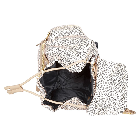Burberry Medium Rucksack in Monogram Print Nylon- Blush 8011639