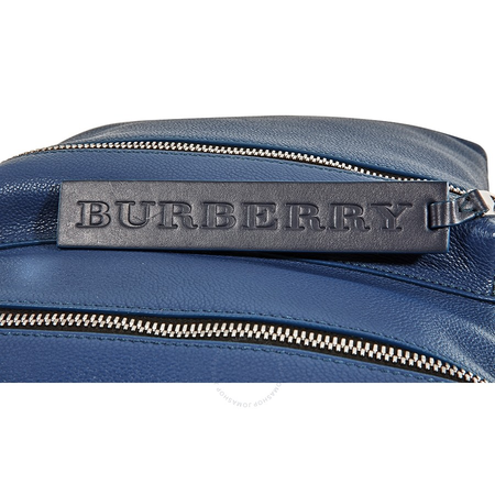 Burberry Men's Backpack London Grainy Leather Marine Spgr Lt Ctrs Zip Donny Bp 4074323