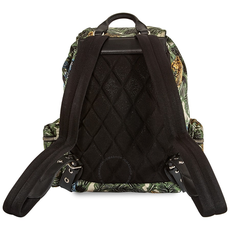 Burberry Men's Backpack Rucksack Green Beast Print Rucksack 4051931