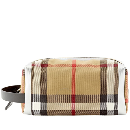 Burberry Metallic Detail Vintage Check Pouch in Black/Silver 8006293