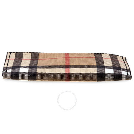 Burberry Vintage Check and Leather Zip Card Case- Black 8015133