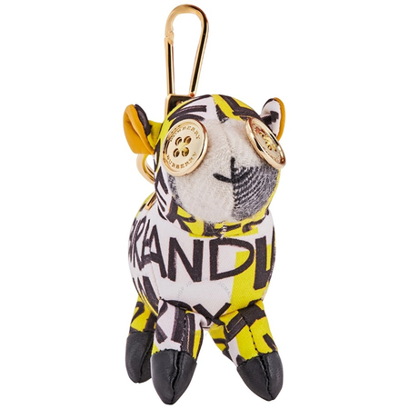 Burberry Wendy The Sheep Graffiti Print Cotton Charm- Yellow/ Multi 8001276