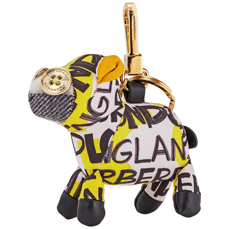 Burberry Wendy The Sheep Graffiti Print Cotton Charm- Yellow/ Multi 8001276