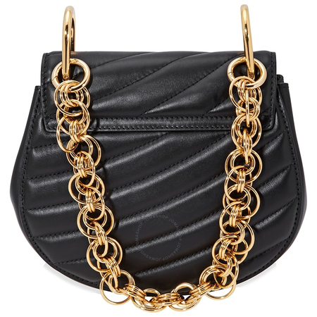 Chloe Drew Bijou Mini Quilted Shoulder Bag- Black CHC18US107A04001