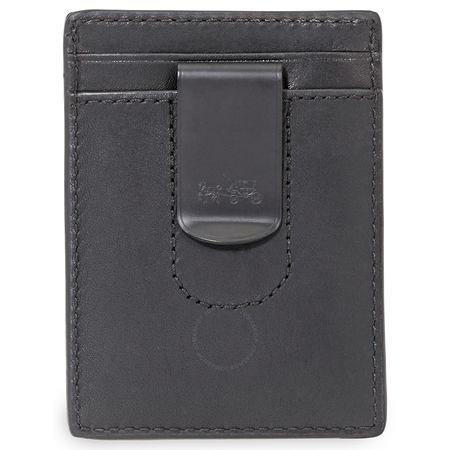 Coach Men's Card Case Leather Black Co Scf 3-In-1 Crd Cse 54466 BLK