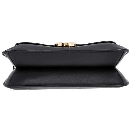 Michael Kors Lillie Medium Leather Shoulder Bag- Black 30F8G0LF2T-001