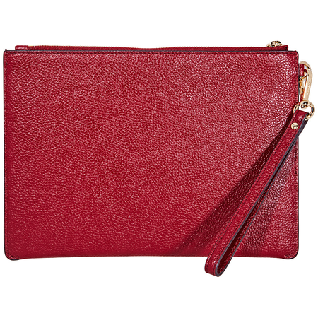Michael Kors Medium Leather Pouch- Maroon 32S8GF9P2L-550