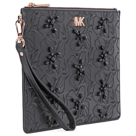 Michael Kors Medium Zip Pouch- Black 32T8MF9P6I-001