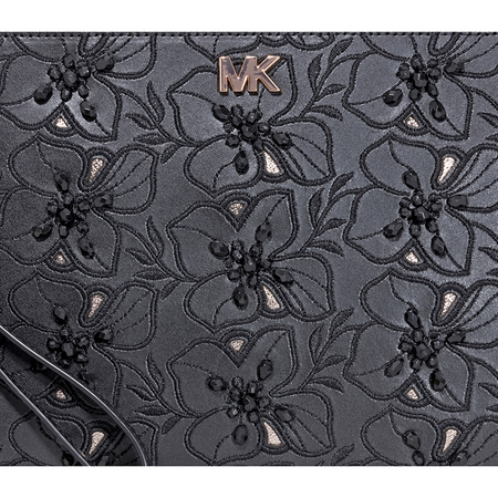Michael Kors Medium Zip Pouch- Black 32T8MF9P6I-001