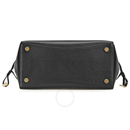 Michael Kors Voyager Textured Crossgrain Leather Tote- Black 30H7GV6T9L-001